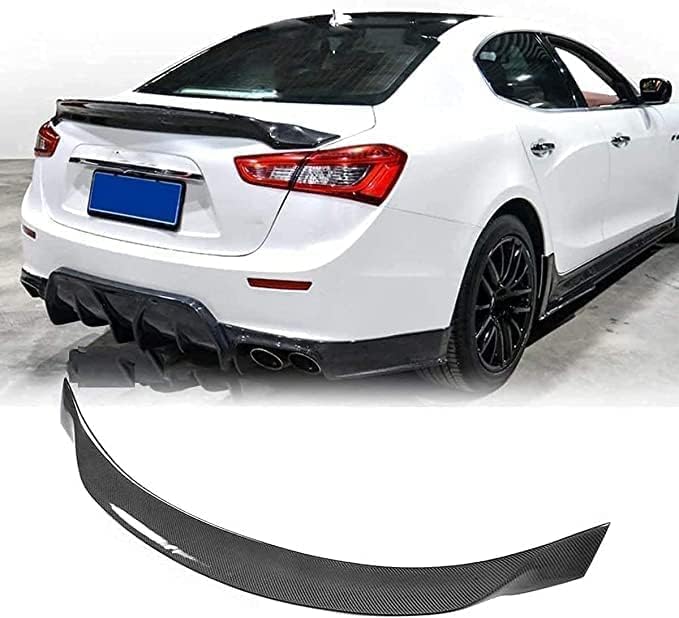 Becquet de coffre aérodynamique en ABS noir améliorant la stabilité de la Maserati Ghibli