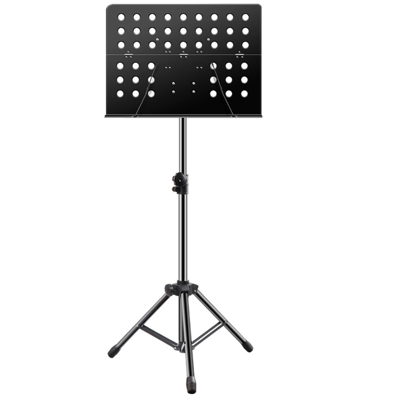Soporte de música, portátil, trípode plegable, ajuste de panel multiángulo, adecuado para interpretaciones instrumentales