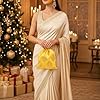 Touchstone Drawstring Bags Traditional Indian Handcrafted in Ficus Leaf Pattern Brocade fabric. Perfect for Gifts Jewelry Weddings Sweet Distribution Set of 6 Vibrant Multicolor Pouches Purses Potli.