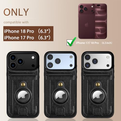 LOHASIC Magnetic Case for iPhone 18 Pro, Wallet Leather Card Slots, Black by LOHASIC - Used condition - Image 9