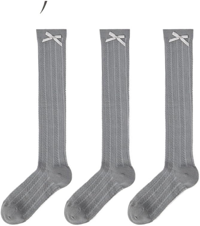 JSEIAJB Grey Calf Socks Medium Tube Socks Women Thin Socks Mesh Calf Socks