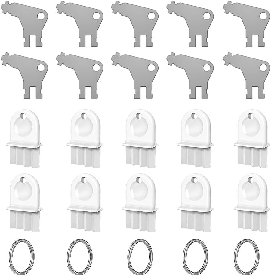 Paper Towel and Toilet Paper Dispenser Key Set, 20Pcs