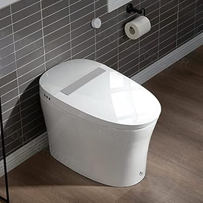 WOODBRIDGE BW5100S One Piece Modern,Slim, Tankless and High Efficiency Toilet with Battery Operated Auto Flushing