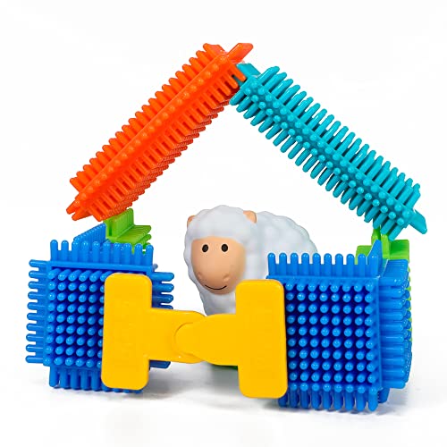 BLOKO - Set di 50 BLOKO con 3 figure di fattoria