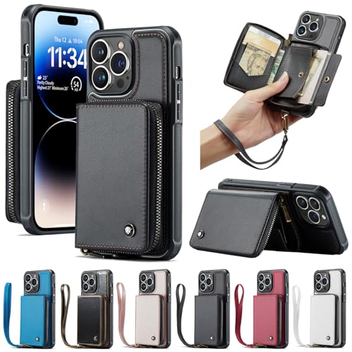 Étui portefeuille iPhone 14 Plus blanc en cuir avec range-cartes