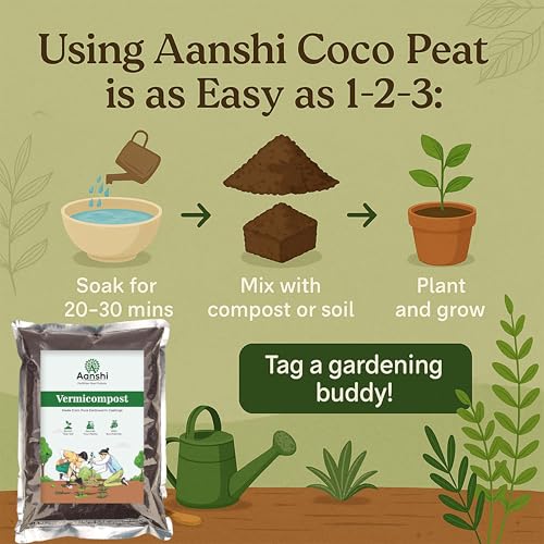 Image of Cocopeat 900 gm x 3 - 100% Natural Soil Conditioner & Moisture Retainer | Ready-to-Use Organic Coconut Coir Fibres for Home Gardening, Potted Plants & Seed Starting | Eco-Friendly Fertilizer