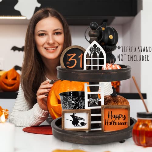 The Ultimate Farmhouse Tiered Tray Decor Set - Beautiful Year Round Seasonal & Holiday Decoration Bundle - The Perfect Centerpiece Designs for Seasonal Home Decor incl. Lemon, Summer and 4th of Juli