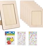 Cadre photo en bois fabriqué avec précision pour des résultats professionnels : chaque cadre photo en bois de l'ensemble de cadres photo en bois a été découpé et poncé avec précision à 15 x 20 cm. La taille standardisée garantit la compatibilité avec les photos et cartes postales habituelles. Grâce à la construction robuste du cadre en bois, vos créations de cadres photo DIY dureront des années. Parfait pour les murs de galerie ou les décorations de table