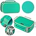 Homecube Pencil Case Large Capacity Storage Pen Bag Makeup Pouch Durable Students Stationery Case Two Layers with Dual Zippers- 8.86x5.5x3.15- Green