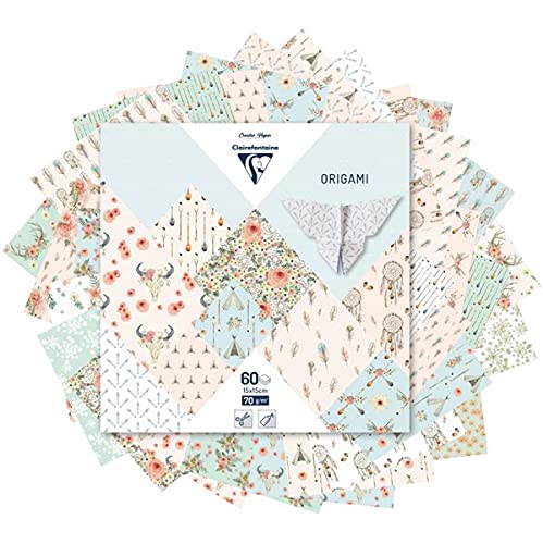 Clairefontaine 95351C - Fogli da origami, 15 x 15