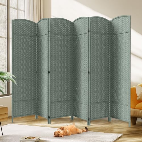JOSTYLE Room Divider 6 Panel Divider Wall, 6ft Tall Divider