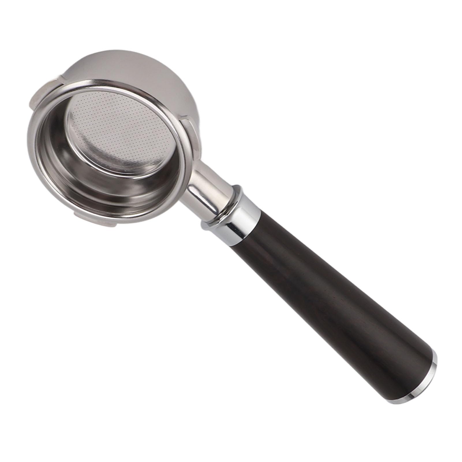 Tbest Portafiltro per caffè 58mm con Manico in Legno Massello (Type A