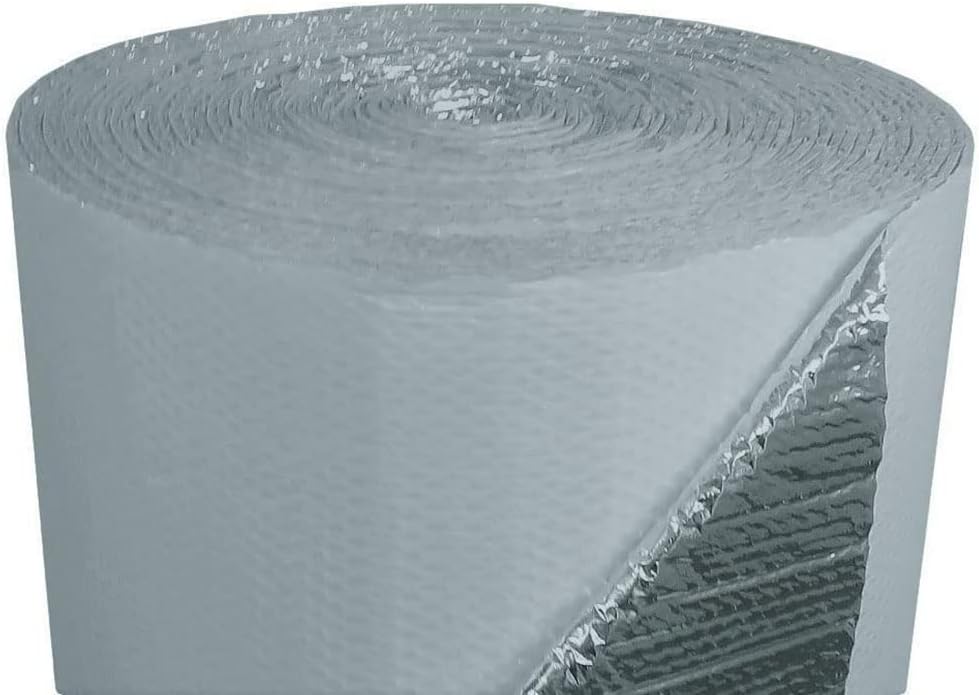 REFLECTIX 48" x100' Double Bubble White Reflective Foil Insulation 400SQFT Seams: (4 Rolls of 4FT X 25FT)