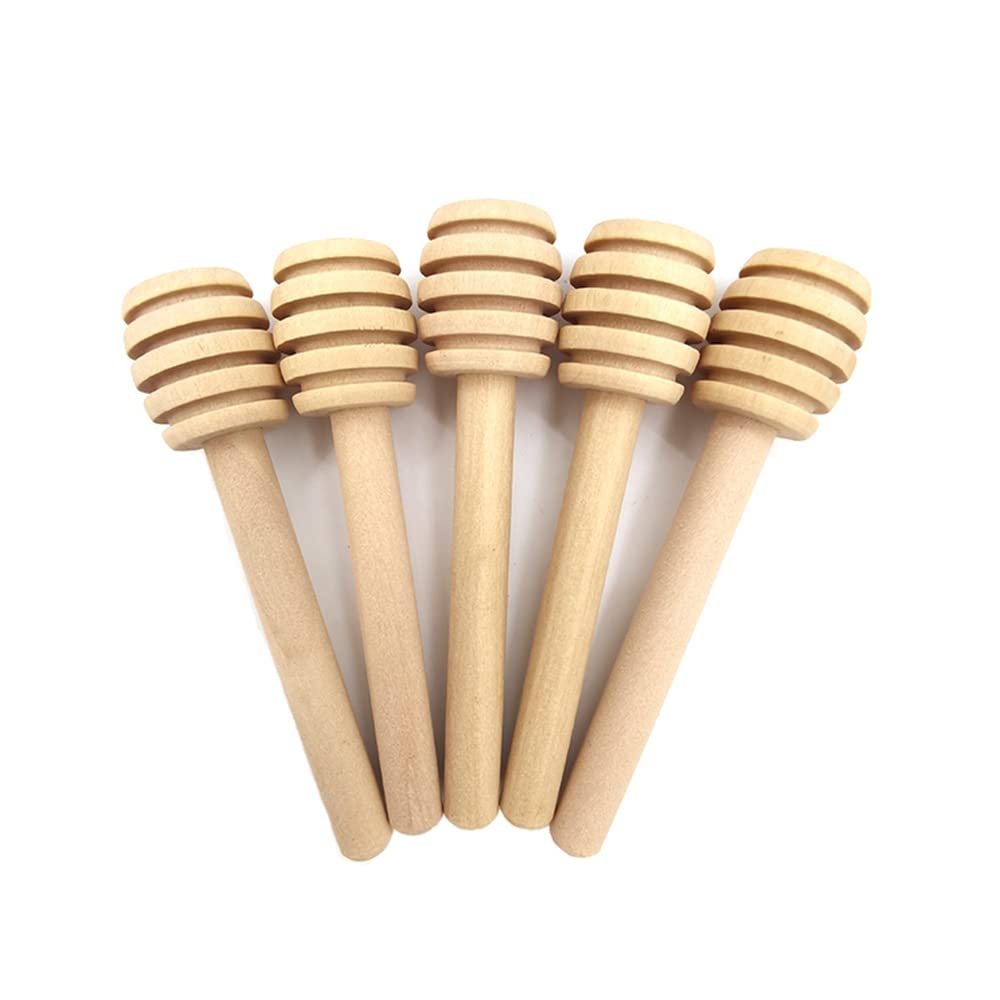 Gors - Spargimiele in legno personalizzato, barretta per mescolare il miele personalizzata, cucchiaio da miele in legno mini personalizzato da 8 cm/10 cm, regalo di nozze, utensili da cucina e dessert