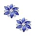 ElegantPark AJ Shoes Dress Hat Accessories Fashion Rhinestones Crystal Shoe Clips 2 Pcs Blue
