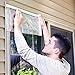 Duck Brand Roll-On Outdoor Extra Large Window/Patio Door Premium Insulating Film Kit, 84-Inch x 112-Inch, 281070