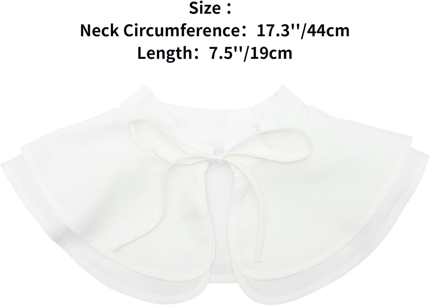 Freebily Women Elegant Fake Collar Detachable Half Shirts Blouse Collar Dickey False Collar