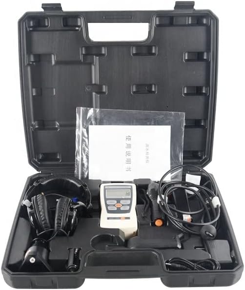 Economical Water Leak Detector, 1 Meter Depth Underground Pipe Leak Finder, LCD Spectral Analysis, Rugged Portable Leak Survey Meter