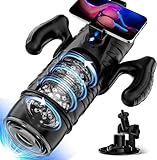 2026 Male Masterburbatar Hands Free 3X Sucking & 7X Vibrating Mode Blowjobob Machine for Man, Automatic Stroking Machines Male Masterubaters Hoodies Silent Pussy Pocket Electric IMH785 (Black)