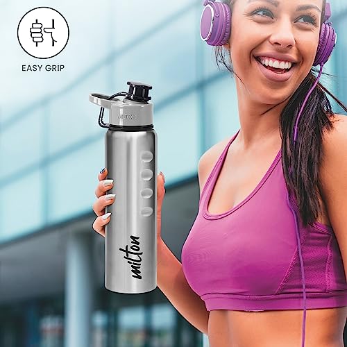 Milton-Gripper-1000-Stainless-Steel-Water-Bottle-920-ml-Silver-Leak-Proof-Easy-Grip-Light-Weight-Easy-to-Carry