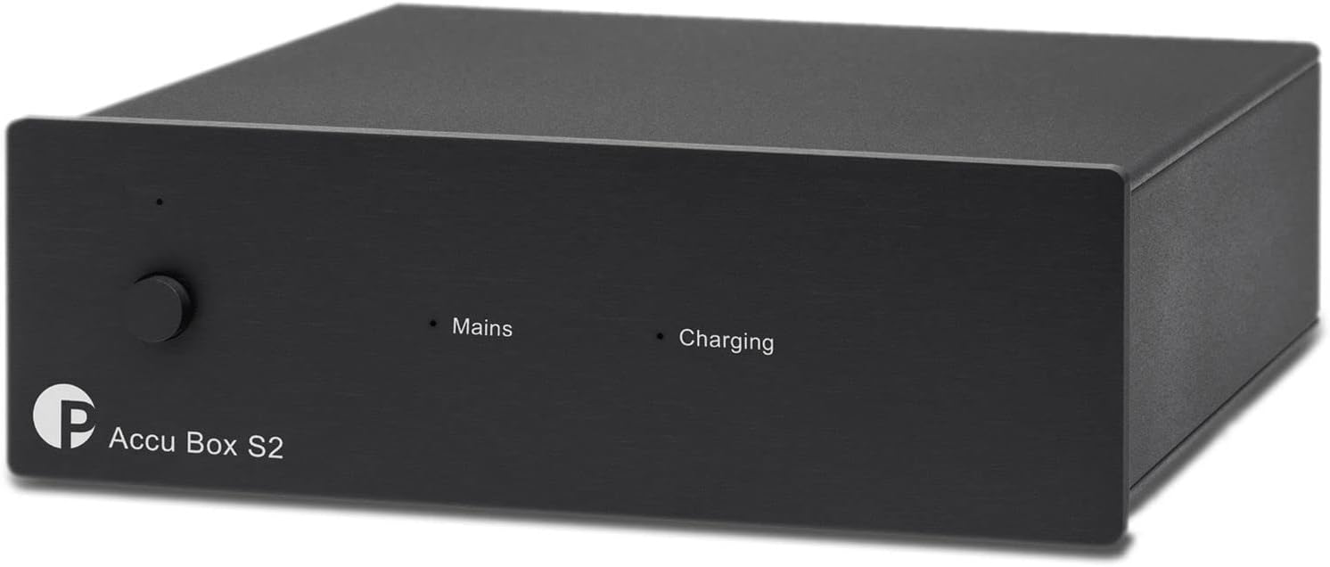 Accu Box S2 Upgrade Battery Power Supply for Box Design Phono Stages (Black)