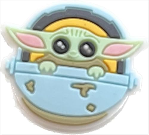 Miniatura 2 de Dijes unisex para zapatos para adultos Star Wars Baby Yoda, personajes para zapatos para niños y niñas, Caucho, No es una piedra preciosa