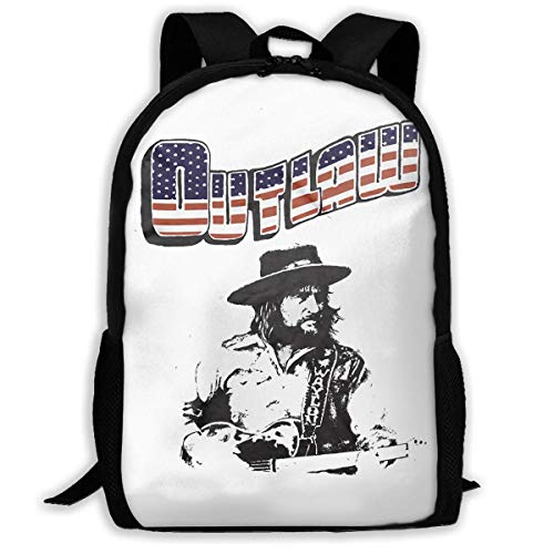 Lawenp Waylon Jennings Mochila de Viaje para computadora portátil Informal de Lona