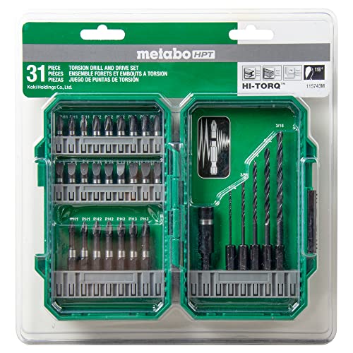 Metabo HPT Drill and Drive Bit Set | 31 Piece | 115743M