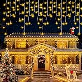 Eisregen Lichterkette Außen 16M 500 LEDs Weihnachten...