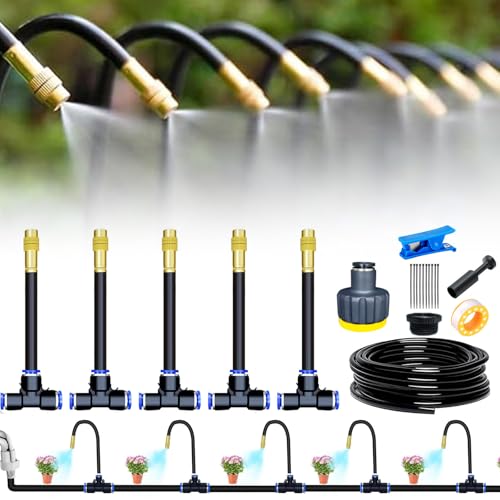 360° Curved Garden Automatic Irrigation System, kit arrosage automatique système d'irrigation goutte à goutte pour plantes de serre, plates-bandes...