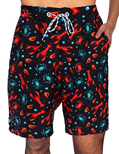 KYKU Swimming Trunks Men Swim Shorts Swimwear Beachwear Board Shorts with Pocket