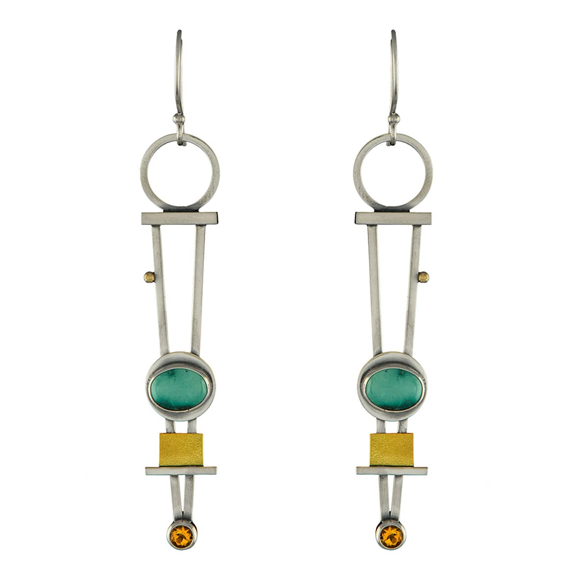 Yellow Chimes Earrings For Women Silver Toned Multicolor Stone Studded Geometrical Shaped Drop Earrings For Women and Girls (B0BDQTJW9S) Amazon Price History, Amazon Price Tracker