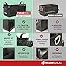 ATHLON TOOLS Premium Kofferraumtasche mit Deckel - 60 Liter XXL Kofferraum-Organizer - Extra stabile & wasserfeste Böden - mit Antirutsch-Klett