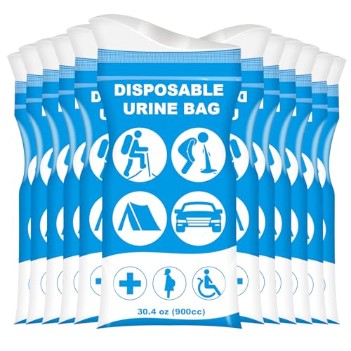 SZTJHN 30.4oz Disposable Urine Bags for Men & Women, 12 Pack