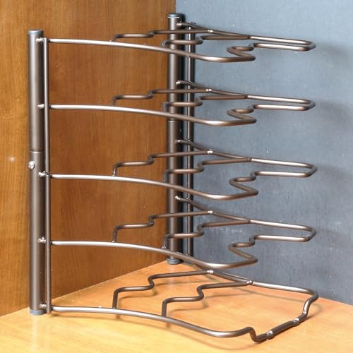 Deco Brothers Pan Organizer Rack for Kitchen Cabinet and Counter, Bronze by Deco Brothers - Image 6
