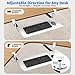 Strifuture Keyboard Tray Under Desk - Full Metal Slide Out Holder, Rust-Resistant & Scratch-Proof, Double C-Clamps, 26x13