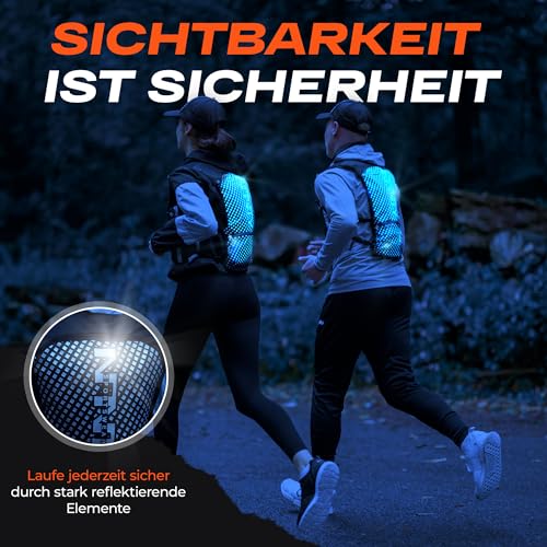 Infinity Laufweste Damen & Herren [5L] – Trinkrucksack für Marathon & Trailrunning-Trinkweste - Maximale Hydration beim Laufen | Laufrucksack-Weste mit Wasserblase, Jogging-Zubehör, Lauf-Trinkgürtel