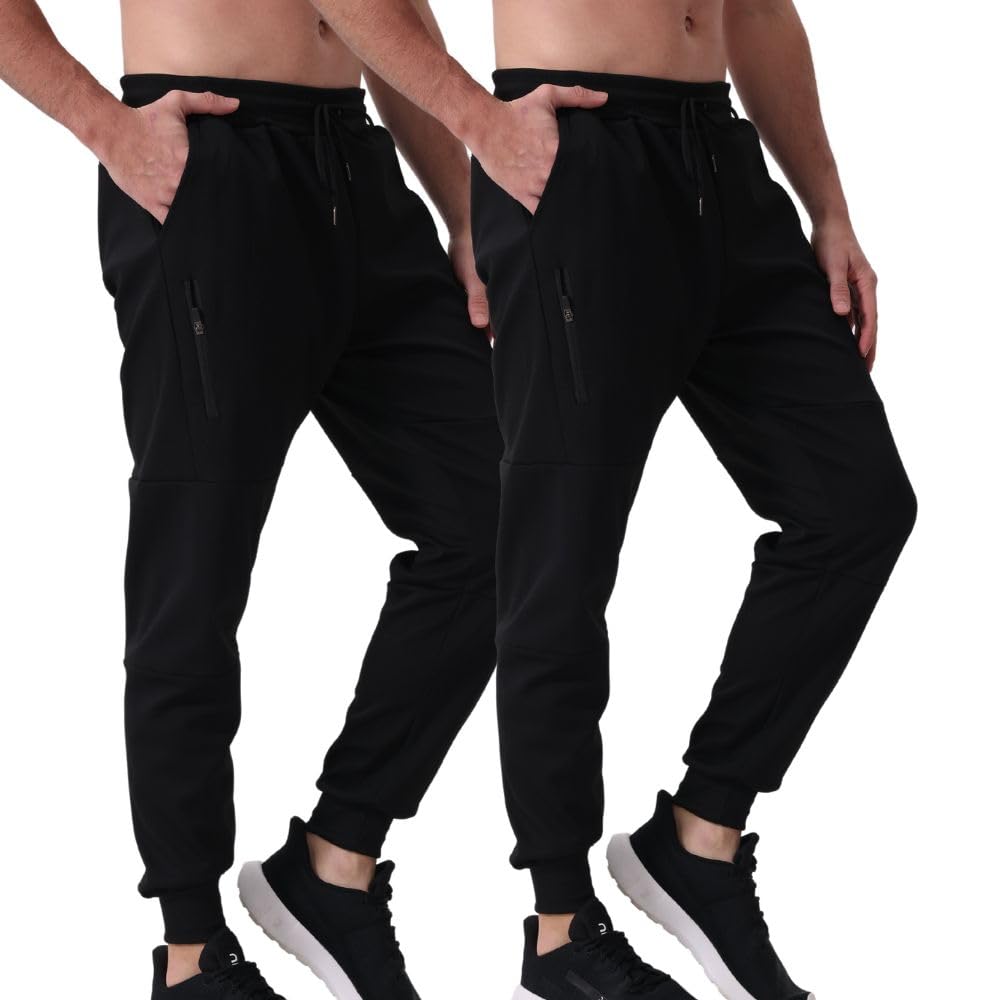 Bas de jogging pour homme avec fermeture éclair lot de 2 - 8
