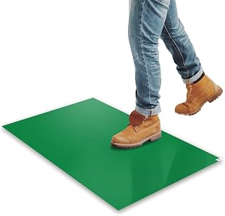 SATECH Tacky Mat,Sticky Mat for Hospital Laboratory Construction Pet 24"x36" Green(4 Mats of 30 Sheets)