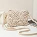 Imagen de Disparatte Bolso Bandolera Mujer Crochet Boho Chic Beige