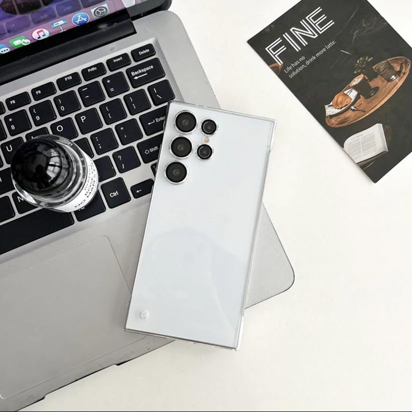 Image of MILLION CASES Thermoplastic Polyurethane Back Cover Case For Samsung Galaxy S23 Ultra Shockproof Protective Frosted Matte Borderless Translucent Case(Black)