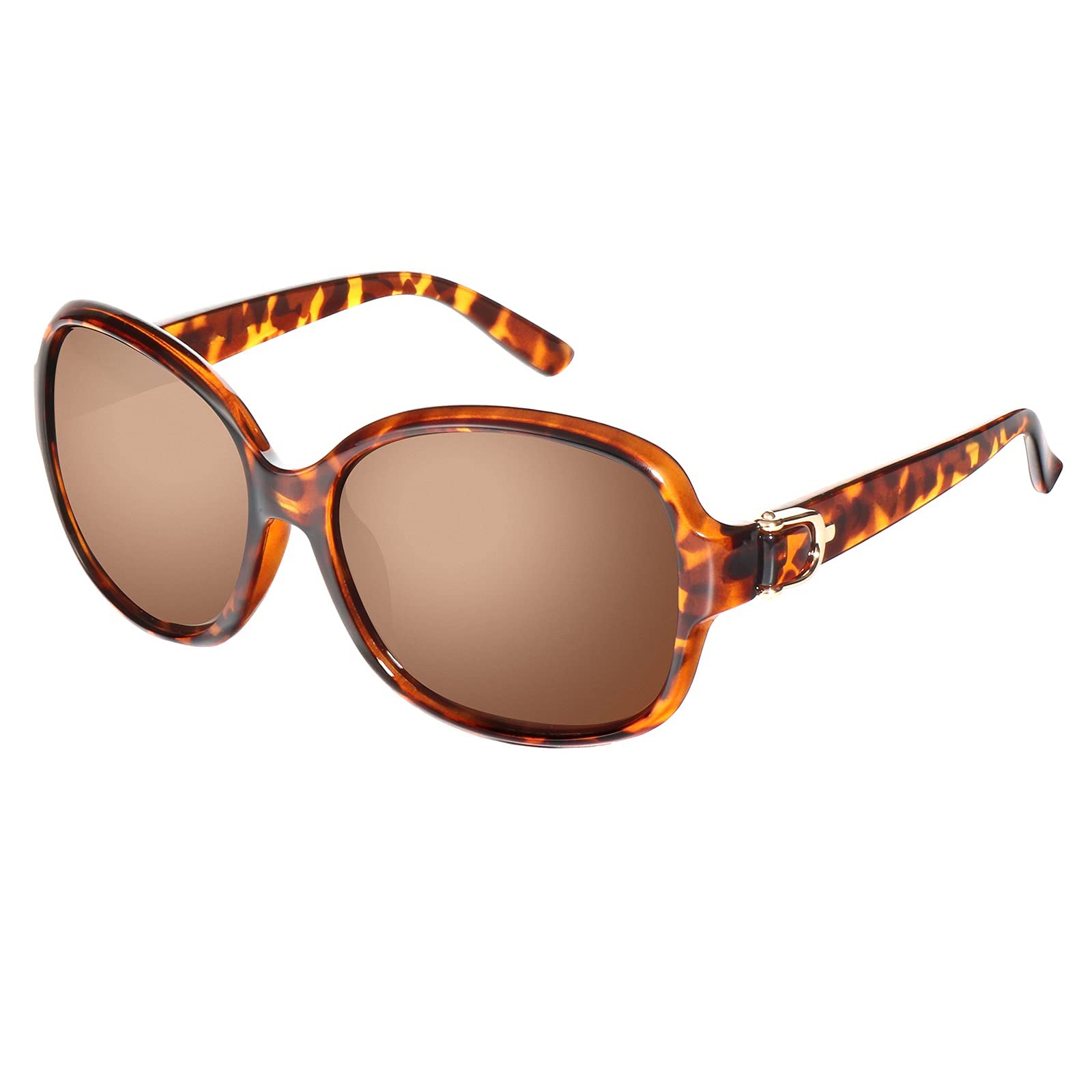 Joopin Lunettes De Soleil Femme Polarisées Grande Cadre Oversize Grosses Lunettes De Soleil Tendance Rétro Luxe Noir