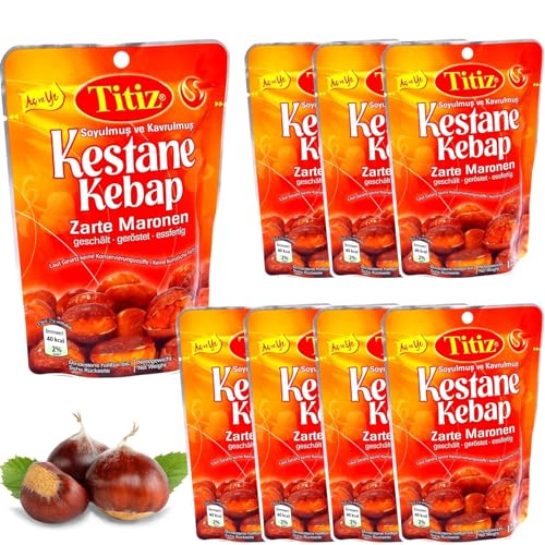 Titiz Zarte Maronen 8x125g (1kg) - Geschälte verzehrfertige Esskastanien