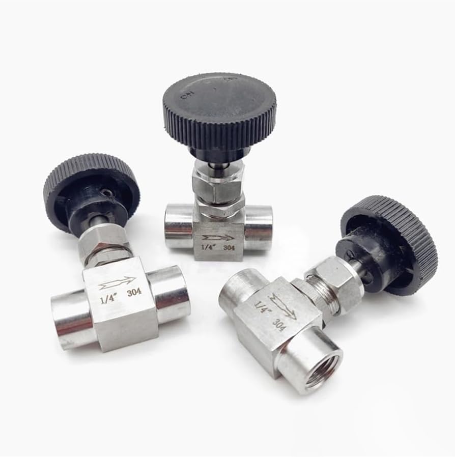 バルクヘッド 1/4インチ メスニードルバルブクレーン 304