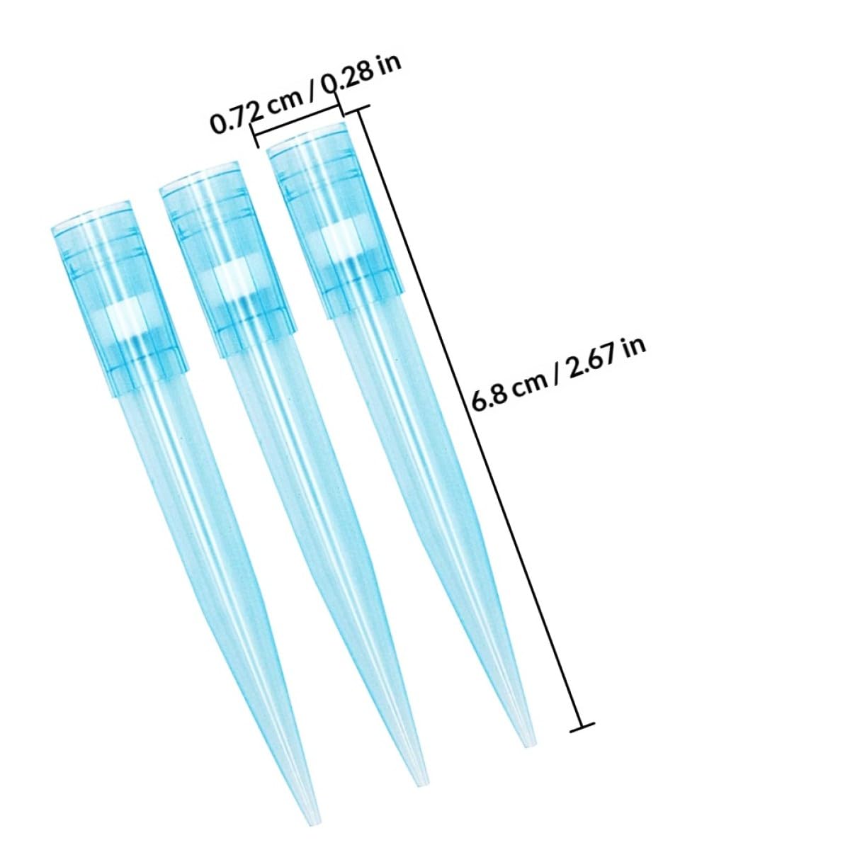 STOBAZA 500pcs 1ml Liquid Laboratory Pipette Tips with Filter Disposable Scientific Pipettor Tips for Experimental Use Compatible Universal Pipette for Lab Instruments