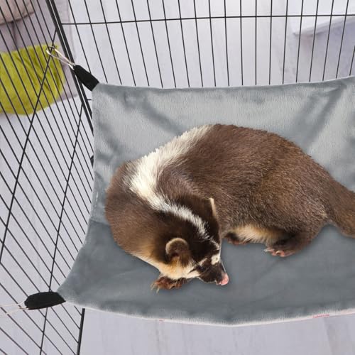 Reshiho 2 peças de rede de verão para porquinhos-da-índia – Cama de bichinho de pelúcia dupla face,