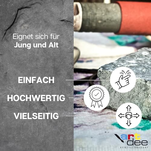 Speckstein Artdee Set 1,5kg mit Feilen und Raspeln für kreative Projekte