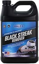 Walex Premium RV/Marine Black Streak Remover - Powerful Exterior Cleaner for RVs, Campers, and Boats, Restores Original Shine, Removes Tough Stains & Scuff Marks, Easy Application, 1 Gallon
