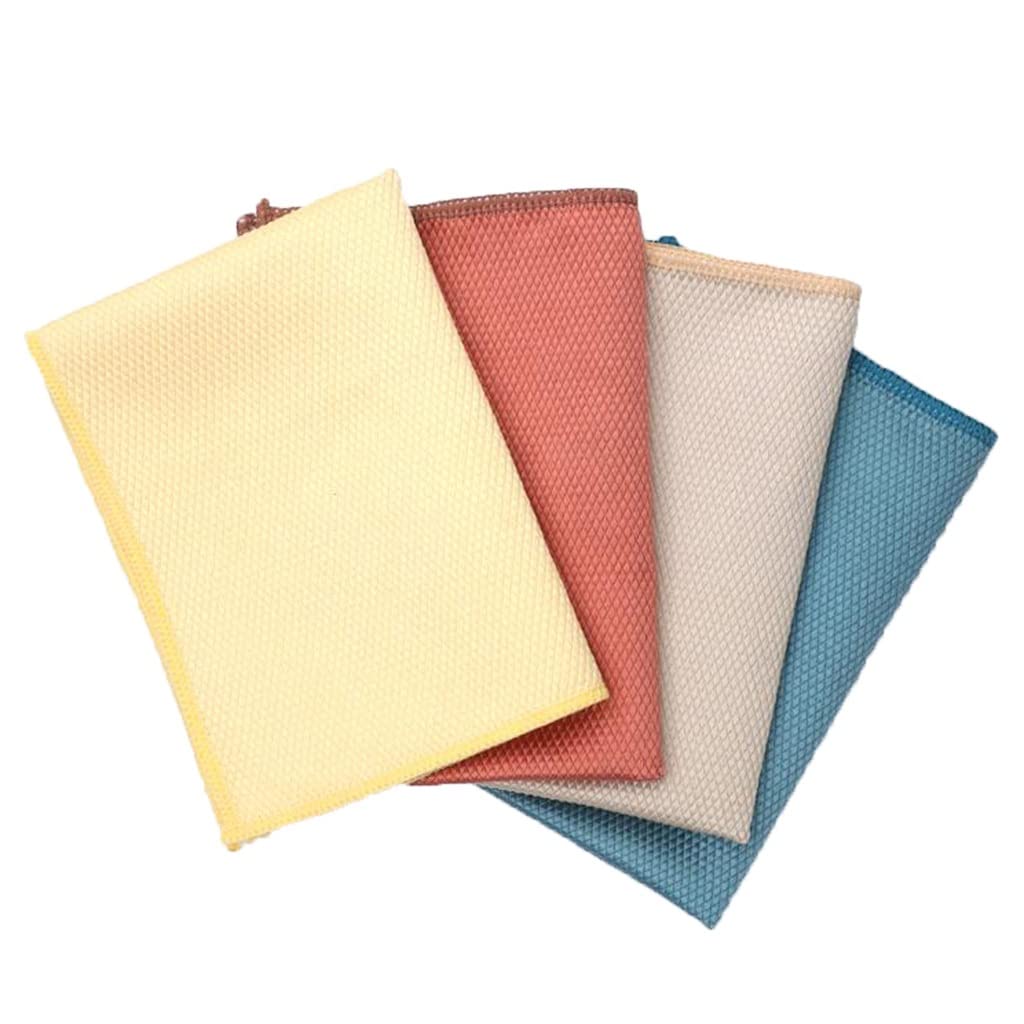 Levine 5Pcs Cleaning Cloths,Cleaning Cloth,Fish Scale Microfibre Cloths,Clean The Glass,Clean The Dishes,Mixed (Color:3pcs,Size:30x30cm)(Color:3pcs,Size:30x30cm) (Color : Size : 30X30cm)