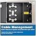 ICC Fiber Optic Wall Mount Enclosure – 4 Slots for LGX Compatible Adapter Panels or Cassettes (Sold Separately), Fiber Enclosure Supports up to 96 Fibers, Secure Fiber Management Solution, ICFODE41WM